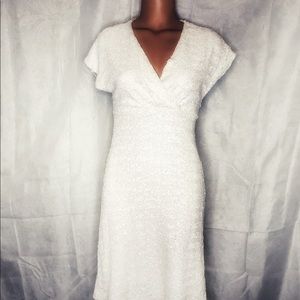 COPY - White Sequins Sparkly Midi Dress BNWT Bridal